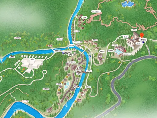 南安结合景区手绘地图智慧导览和720全景技术，可以让景区更加“动”起来，为游客提供更加身临其境的导览体验。